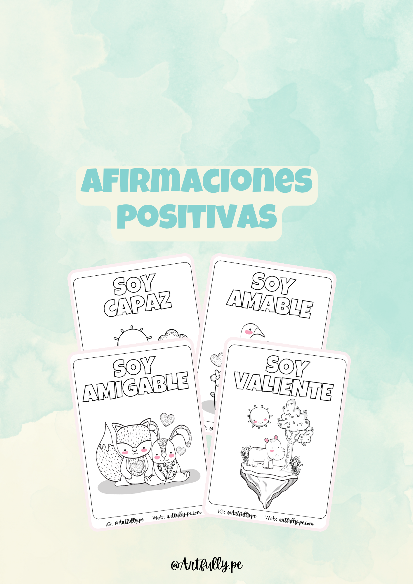 Páginas para Colorear de Afirmaciones Positivas