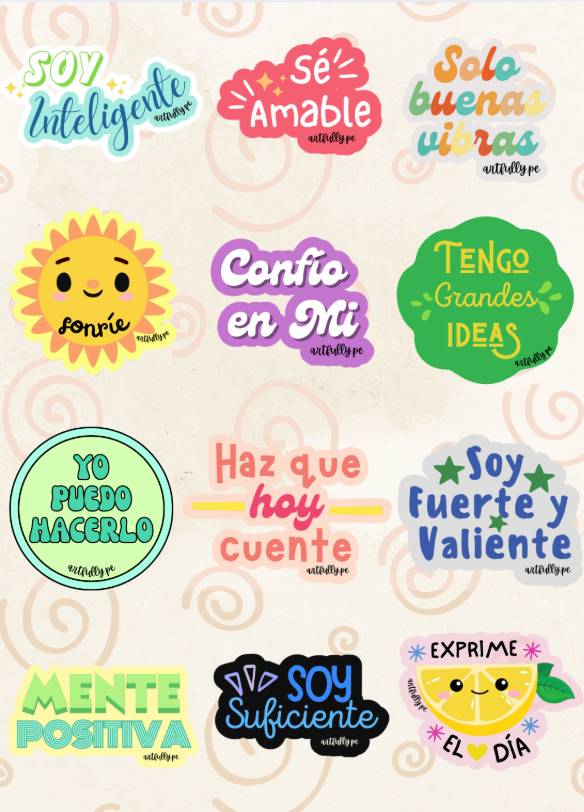 Stickers de Afirmaciones