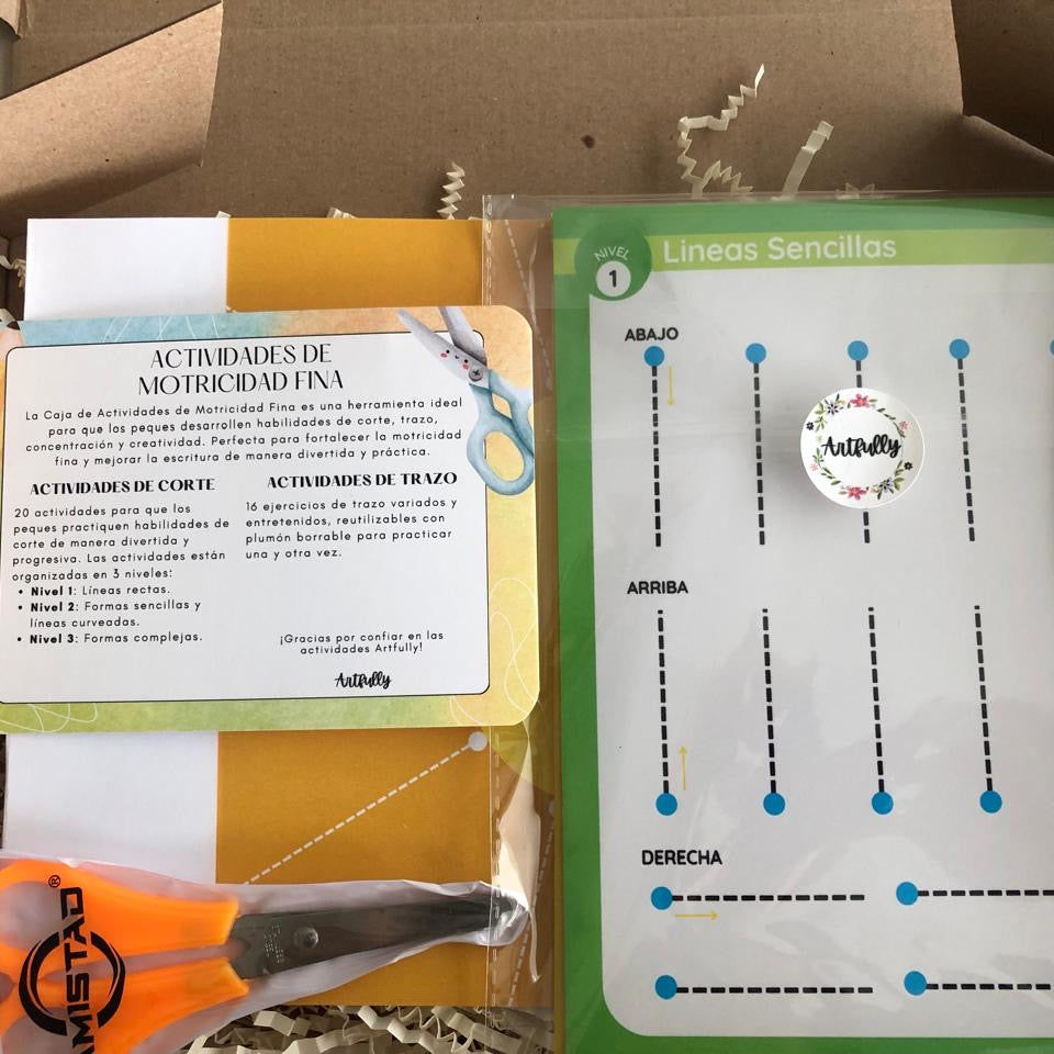Caja de Actividades de Motricidad Fina