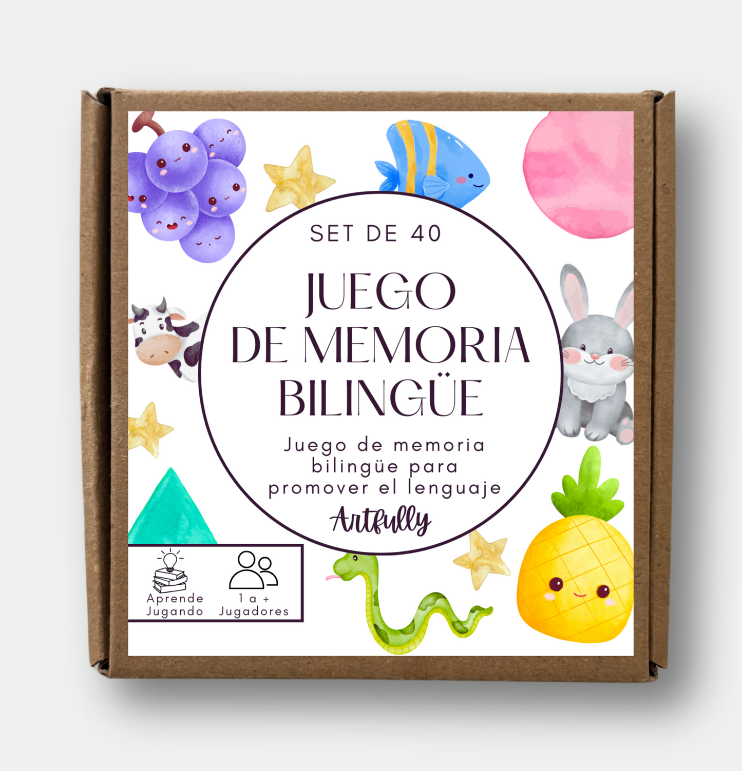 Juego Memoria Bilingüe