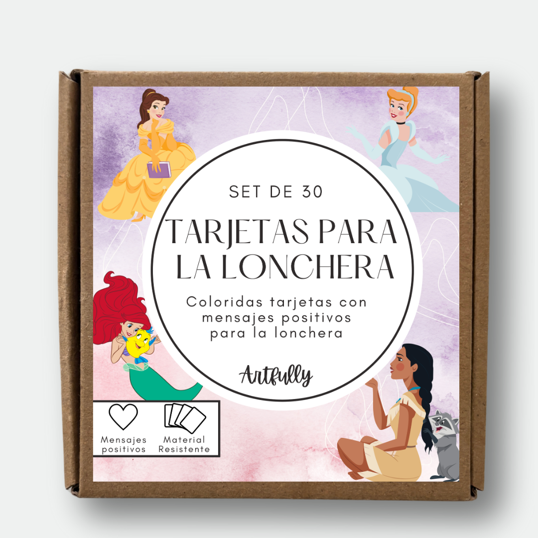 Tarjetas para la Lonchera - Edición Princesas
