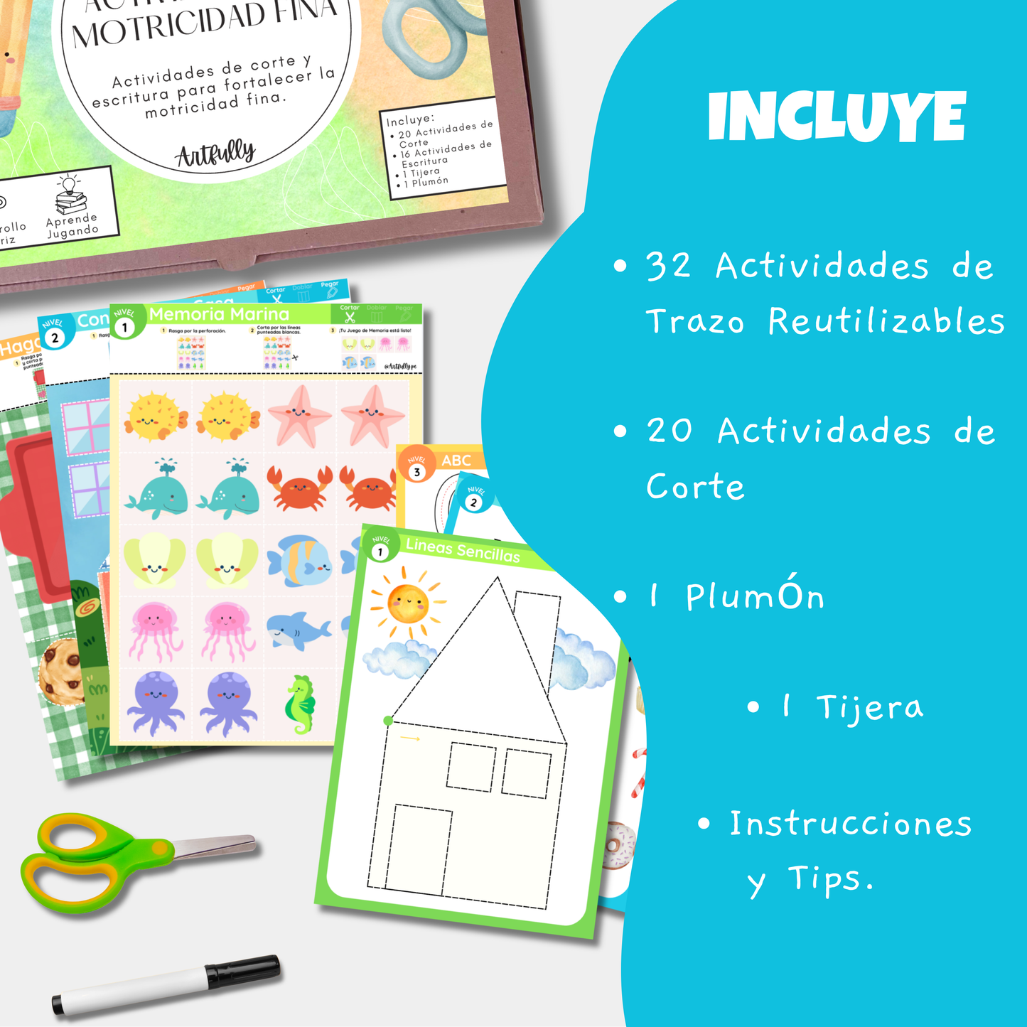 Caja de Actividades de Motricidad Fina