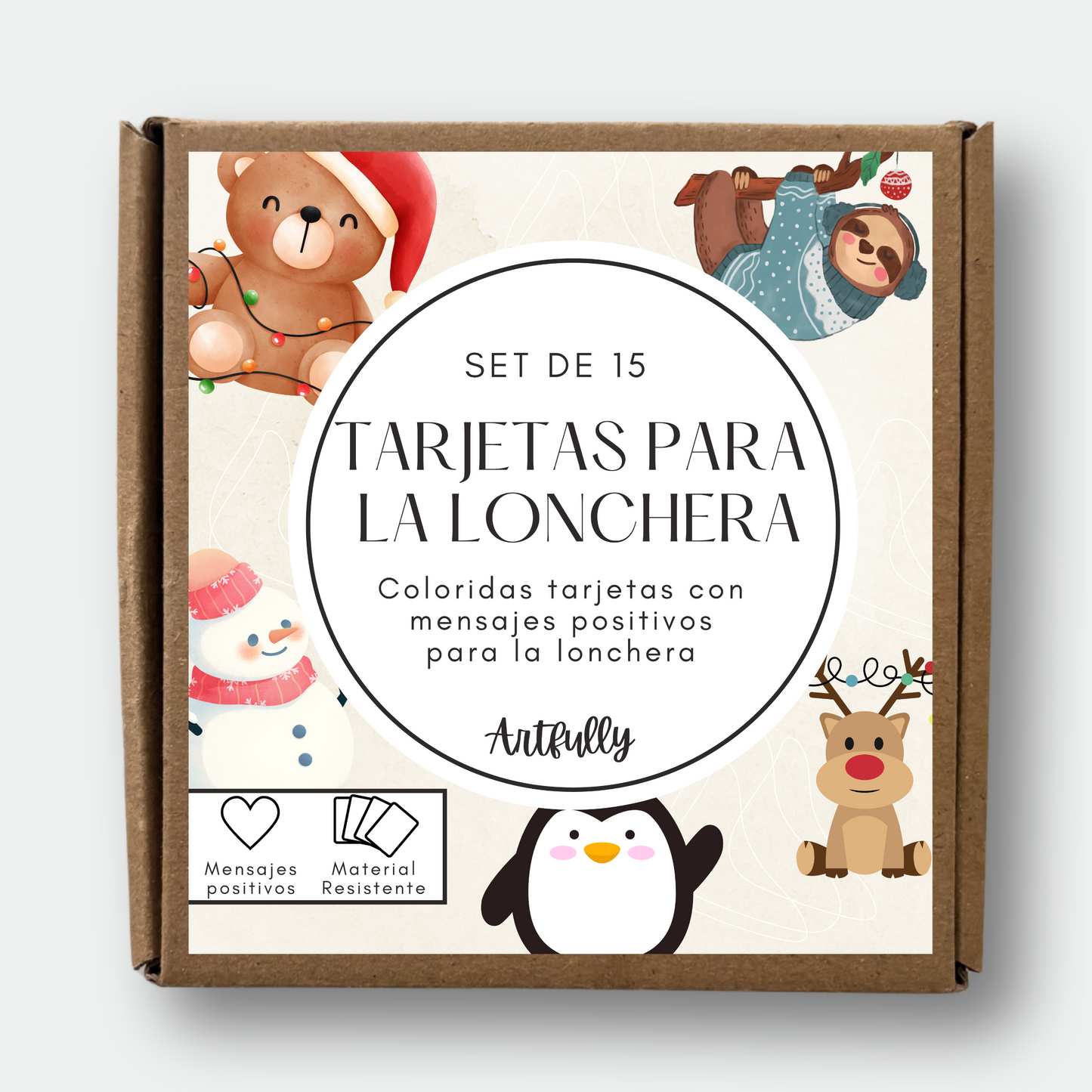 Tarjetas para la Lonchera - Edición Navidad