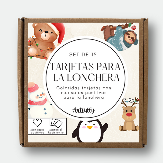 Tarjetas para la Lonchera - Edición Navidad