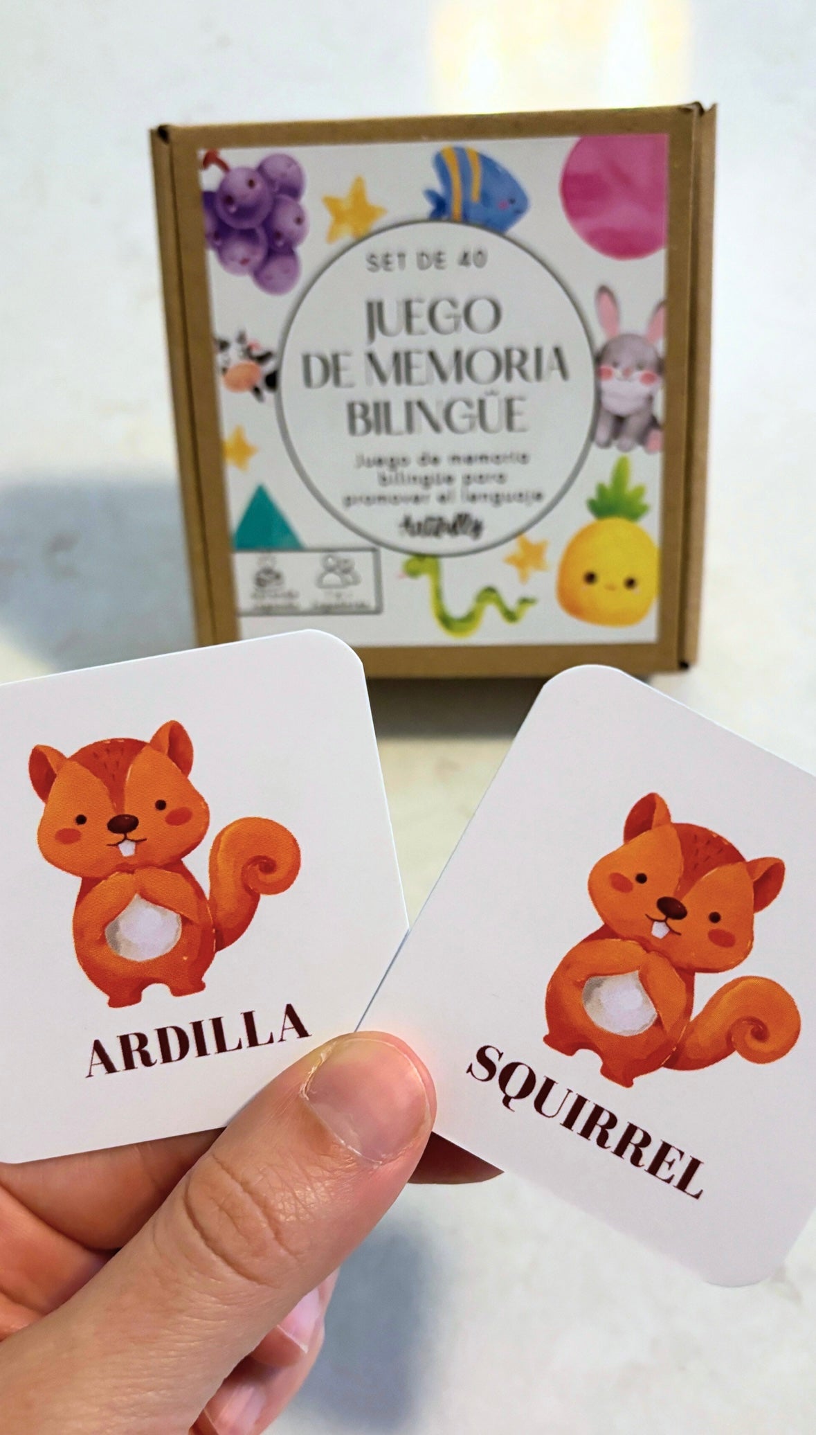 Juego Memoria Bilingüe