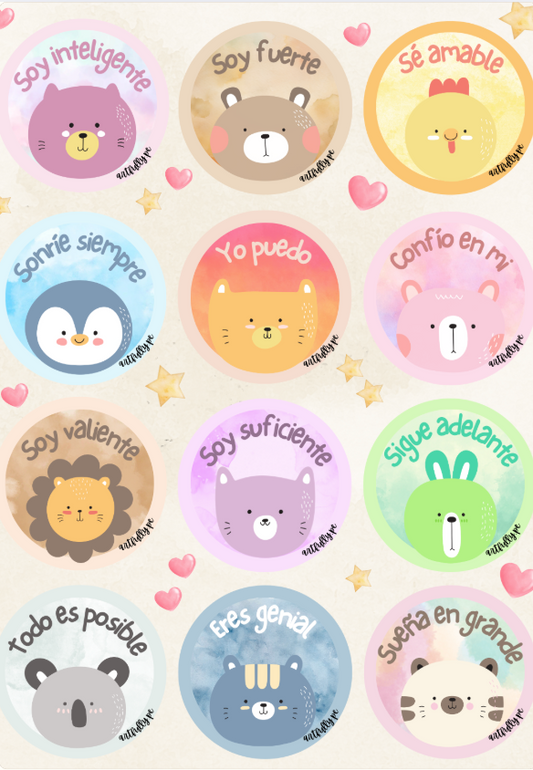 Stickers de Afirmaciones