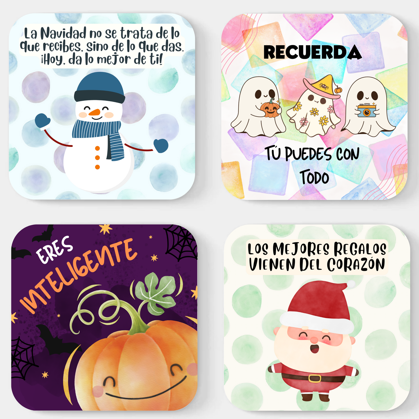 Tarjetas para la Lonchera - Edición Halloween & Navidad