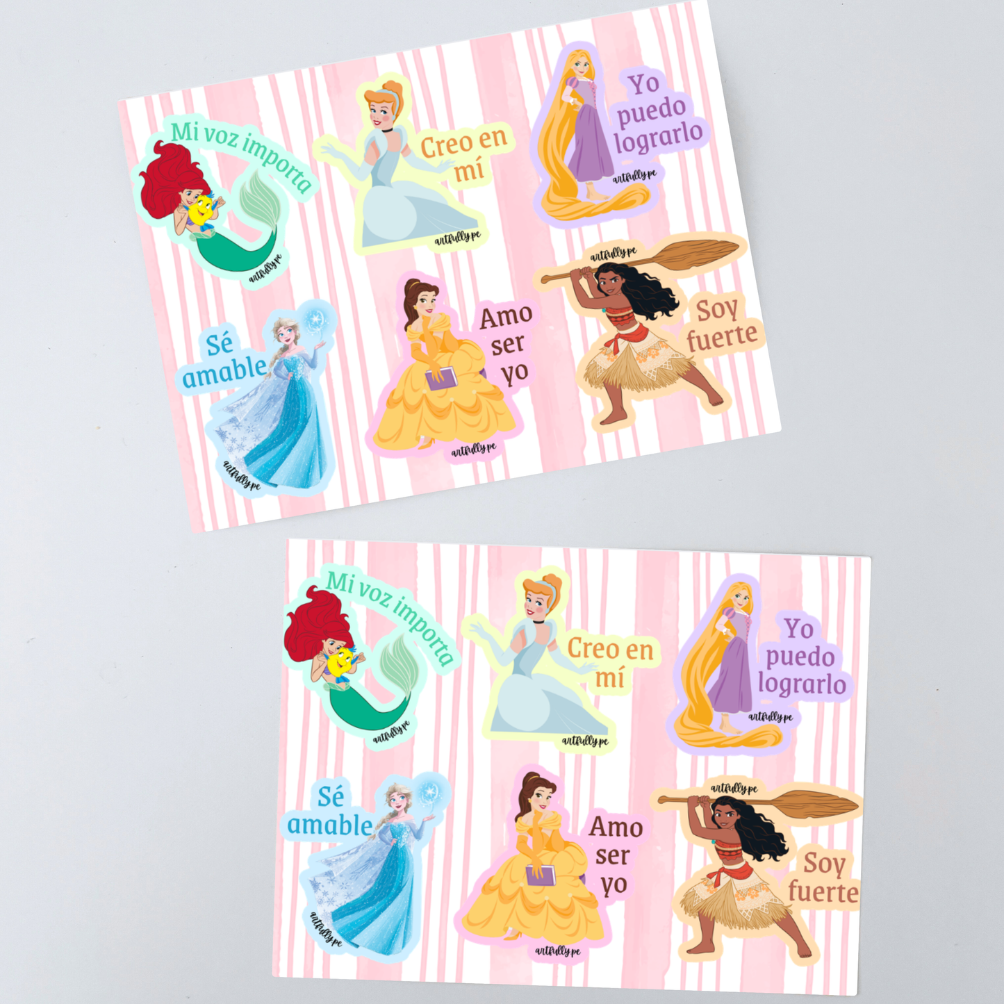 Tarjetas para la Lonchera - Edición Princesas