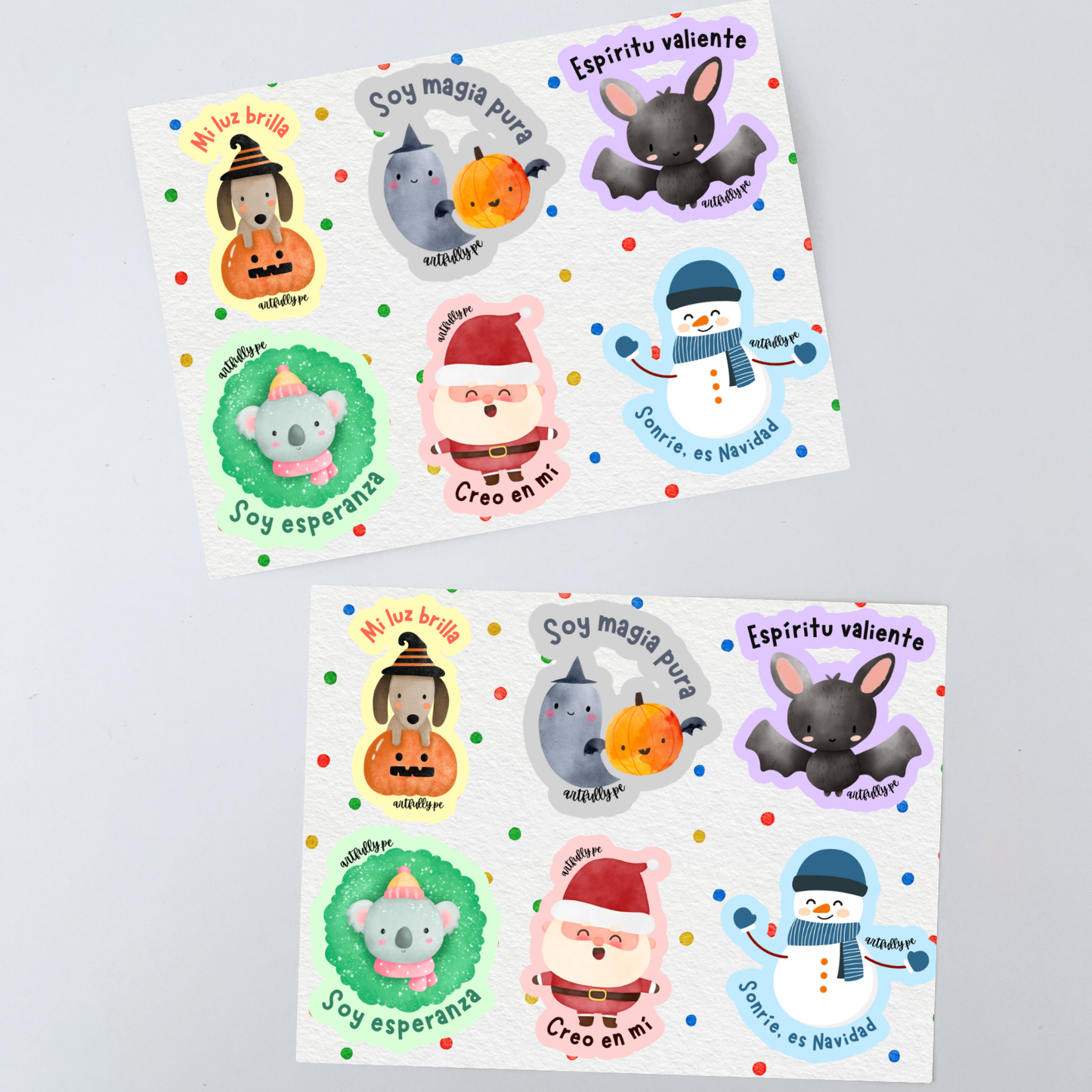 Tarjetas para la Lonchera - Edición Halloween & Navidad