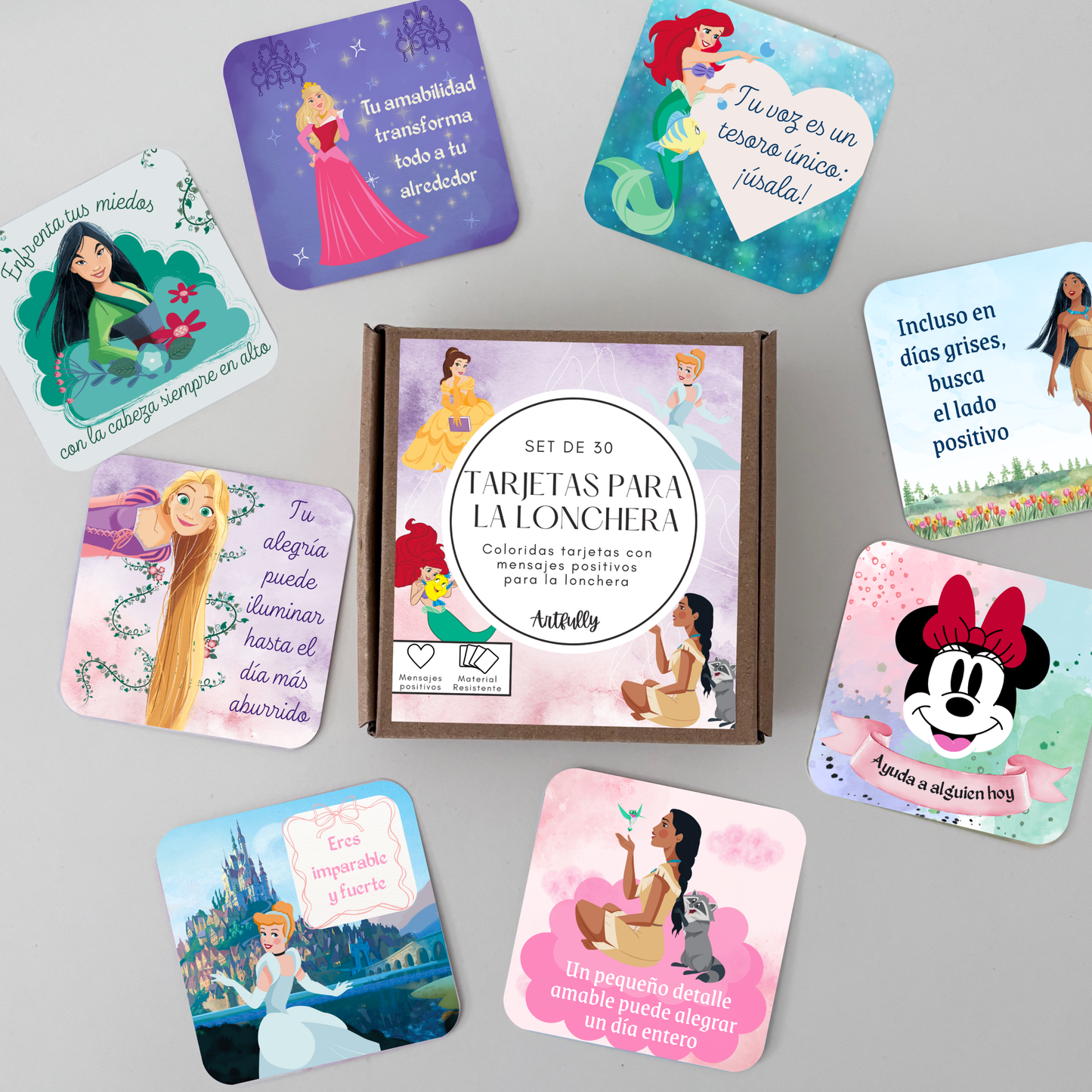 Tarjetas para la Lonchera - Edición Princesas