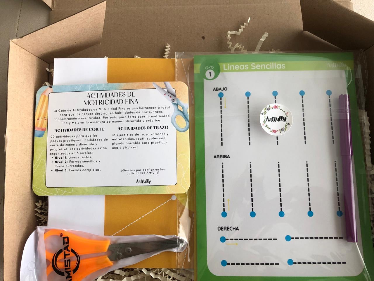 Caja de Actividades de Motricidad Fina